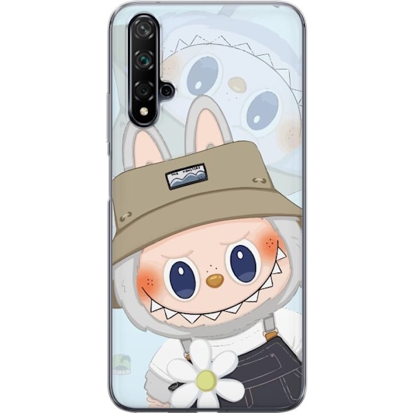 Huawei nova 5T Läpinäkyvä kuori Labubu hattuineen - Pop Mar