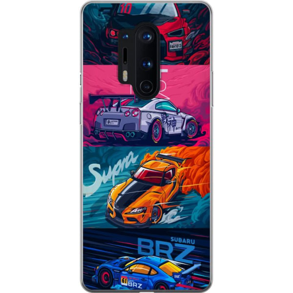 OnePlus 8 Pro Läpinäkyvä kuori Subaru Racing