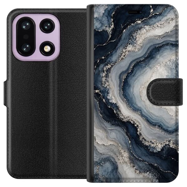 Kompatibelt Lommeboketui til OnePlus 15 Nattagat blå