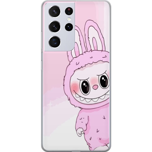 Samsung Galaxy S21 Ultra 5G Genomskinligt Skal Labubu Bunny Series