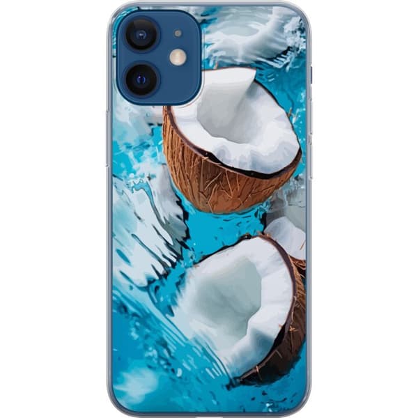 Kompatibelt Mobilskal till Apple iPhone 12 mini Kokosnötter Pool Sommar Hav Strand