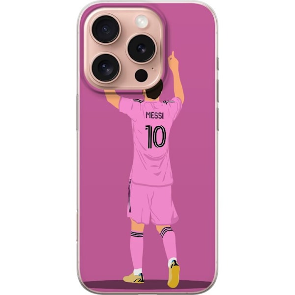 Apple iPhone 16 Pro Gennemsigtig cover Lionel Messi