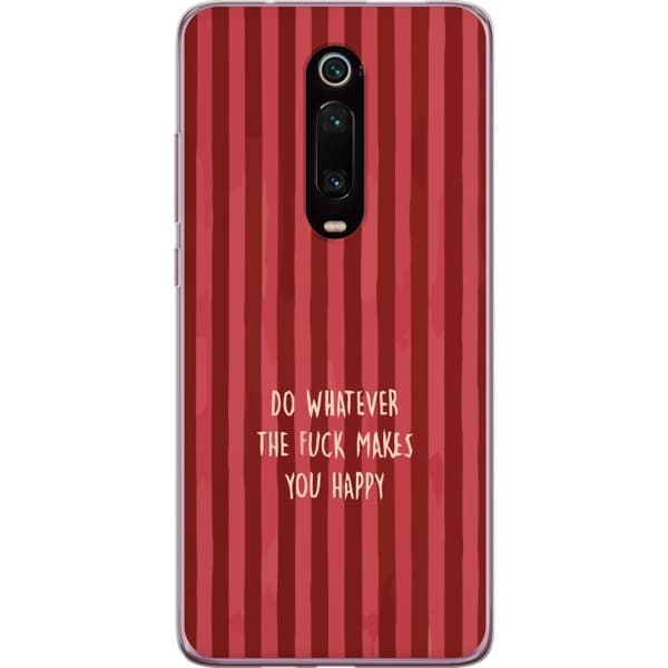Kompatibelt Mobildeksel til Xiaomi Mi 9T Pro  Gör det som gör dig glad rød