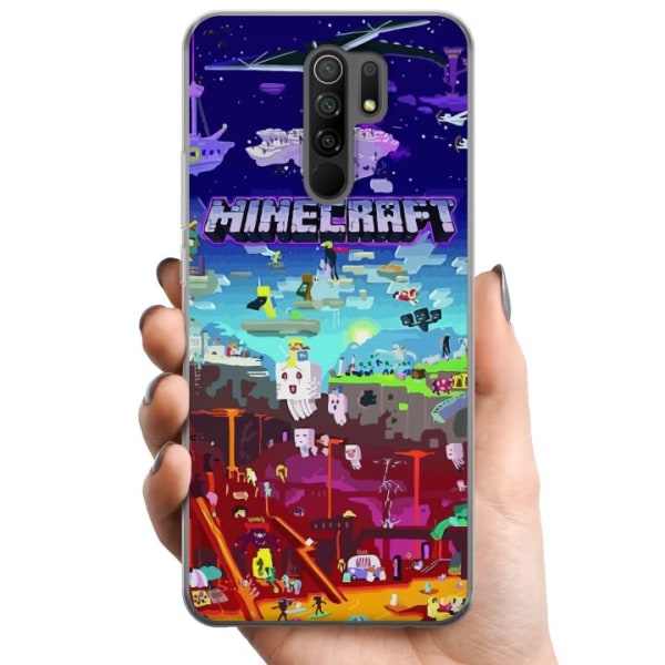 Xiaomi Redmi 9 TPU Mobilcover MineCraft