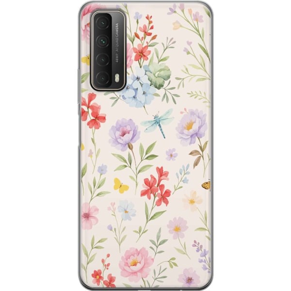Huawei P smart 2021 Gennemsigtig cover Blomster