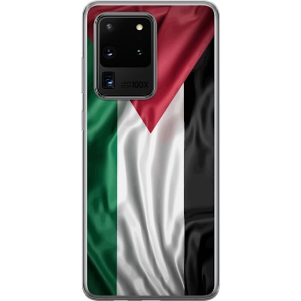 Samsung Galaxy S20 Ultra Läpinäkyvä kuori Palestiinan lippu
