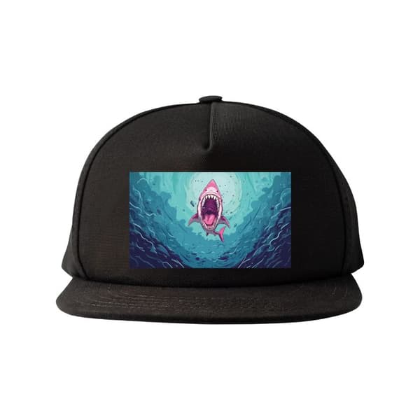 Snapback-lue svart one size