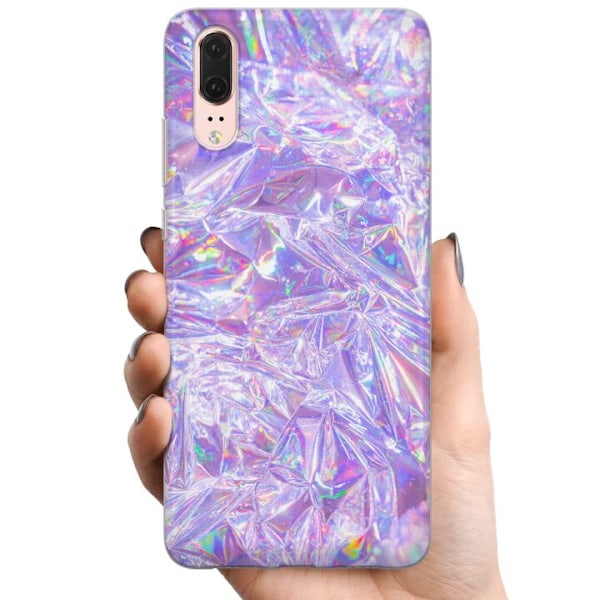 Huawei P20 TPU Mobildeksel Holografiske diamanter