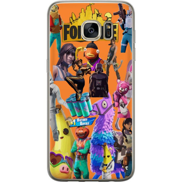 Samsung Galaxy S7 edge Gennemsigtig cover Fortnite