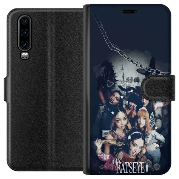 Kompatibel Tegnebogsetui til Huawei P30 KATSEYE sort