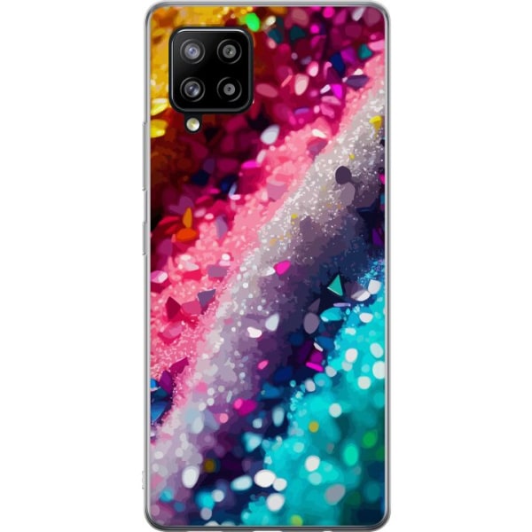 Samsung Galaxy A42 5G Gjennomsiktig deksel Glitter