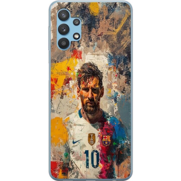 Samsung Galaxy A32 5G Genomskinligt Skal Messi Art