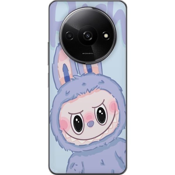 Xiaomi Redmi A3 Läpinäkyvä kuori Sininen Jänis Labubu