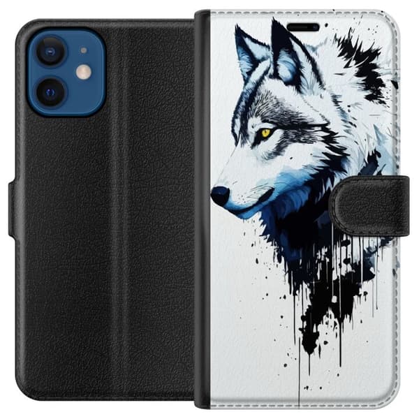 Yhteensopiva Lompakkokotelo Apple iPhone 12 susi