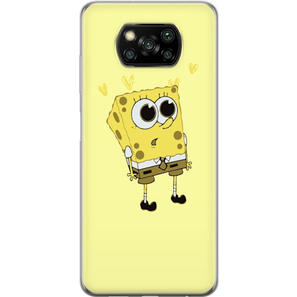 Xiaomi Poco X3 NFC Genomskinligt Skal SpongeBob SquarePants