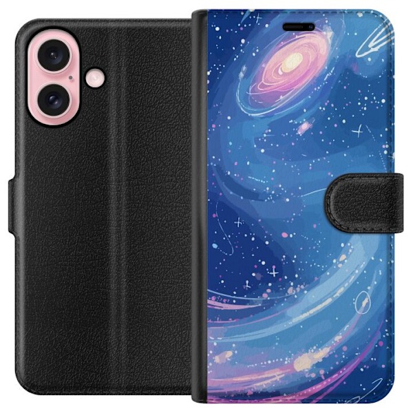 Apple iPhone 16 Lommeboketui Galaksen