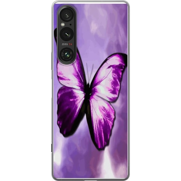 Sony Xperia 1 V Gjennomsiktig deksel Fjäril