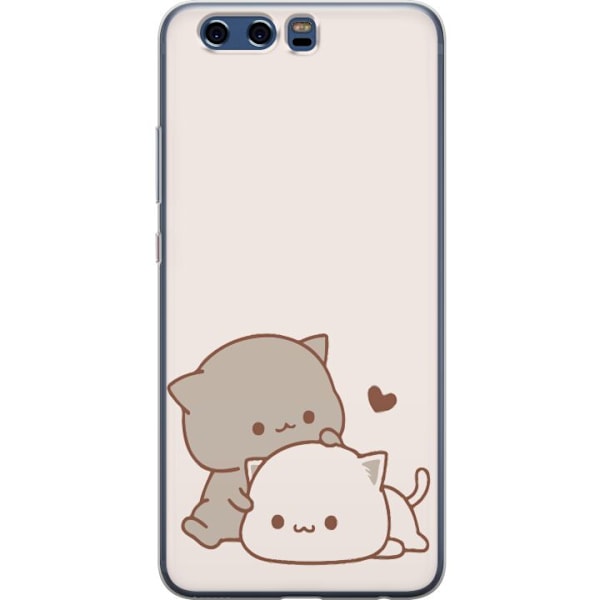 Huawei P10 Gennemsigtig cover Kawaii Søde Katte