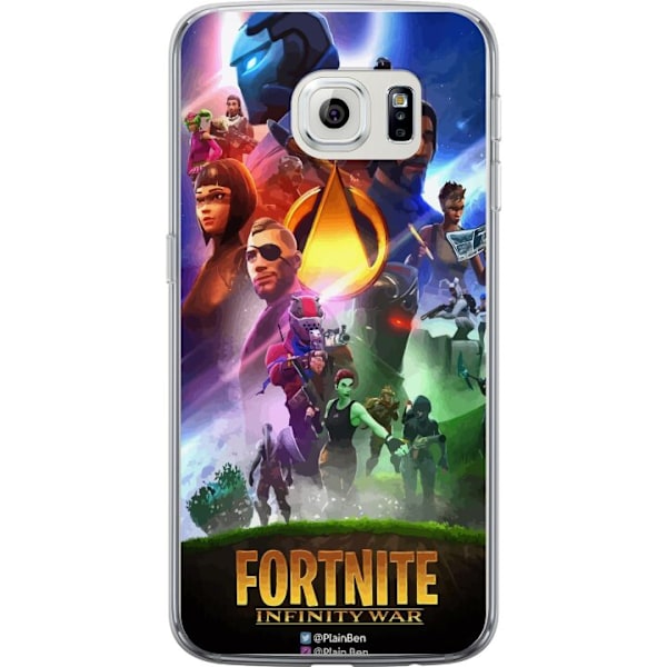 Samsung Galaxy S6 edge Gennemsigtig cover Fortnite