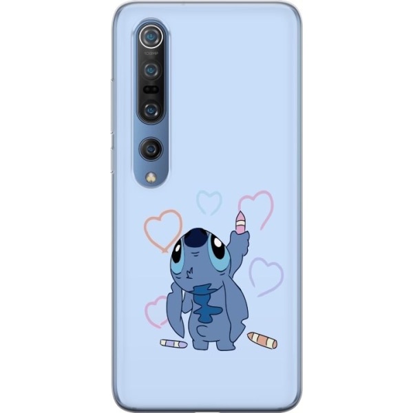 Xiaomi Mi 10 Pro 5G Läpinäkyvä kuori Stitch Sydämet