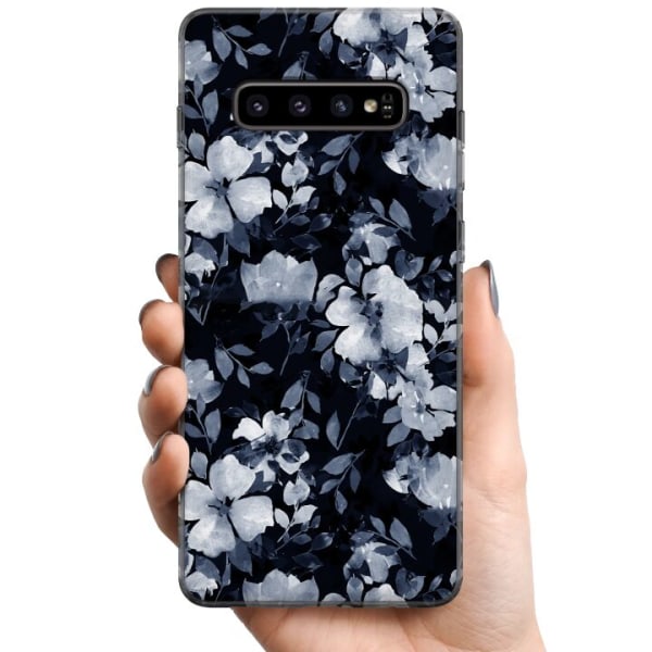 Samsung Galaxy S10+ TPU Mobilcover Blomster