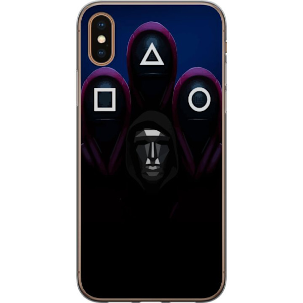 Apple iPhone XS Max Genomskinligt Skal Squid Game Säsong 3 Nya Ikoner Populär Serie TV Motiv Asiatisk Drama Trend Ikoniskt Grafisk Design