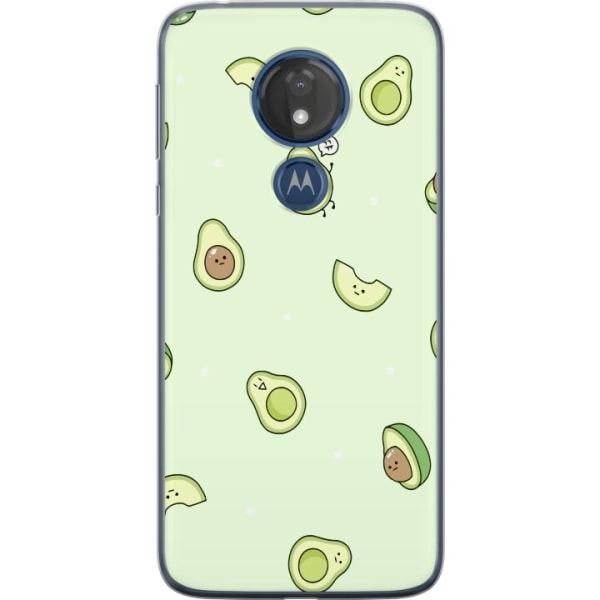Motorola Moto G7 Power Gennemsigtig cover Avocado Mønster