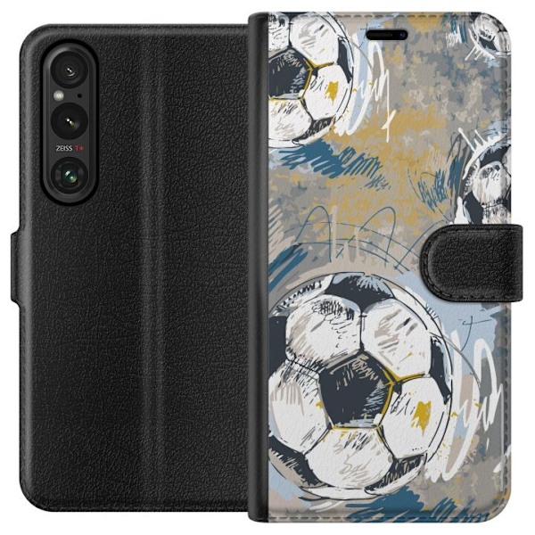 Sony Xperia 1 VI Plånboksfodral Fotboll