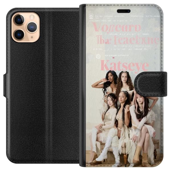 Kompatibelt Plånboksfodral till Apple iPhone 11 Pro Max KATSEYE elegant grupporträtt beige