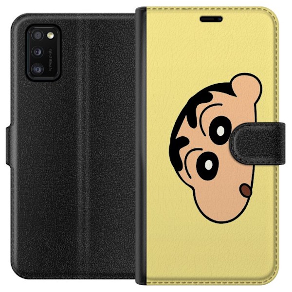 Samsung Galaxy A41 Plånboksfodral Peeking Shinchan