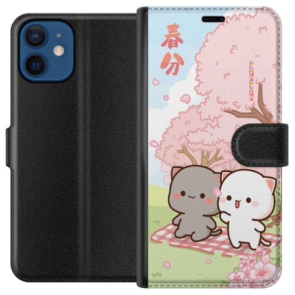 Kompatibelt Plånboksfodral till Apple iPhone 12 Kawaii Sommar