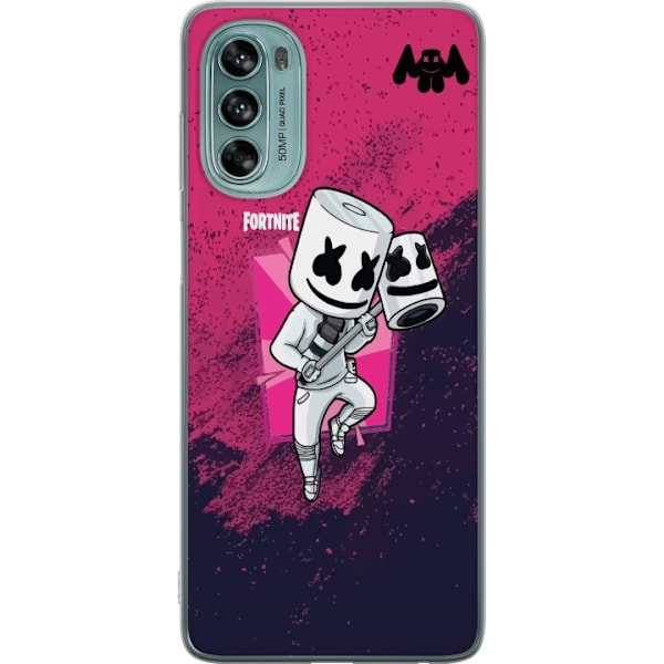Motorola Moto G62 5G Läpinäkyvä kuori Marshmello Fortnite S