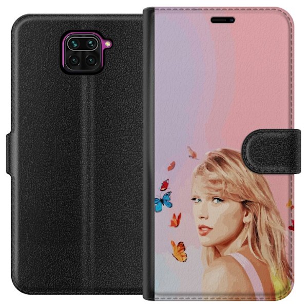 Xiaomi Redmi Note 9 Tegnebogsetui Taylor Swift Sommerfugle