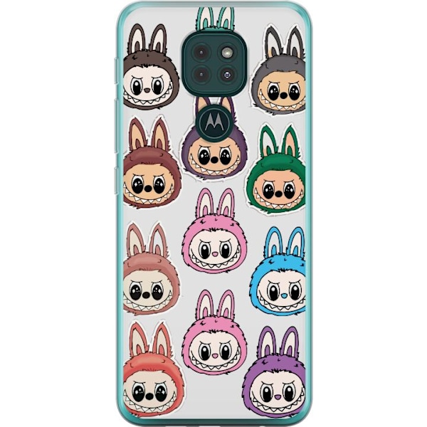 Motorola Moto G9 Play Läpinäkyvä kuori Labubu Macaron Monst