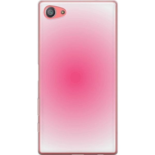 Sony Xperia Z5 Compact Läpinäkyvä kuori Pinkki Pilvi