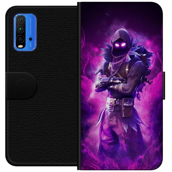 Xiaomi Redmi Note 9 4G Lompakkokotelo Fortnite Korppi