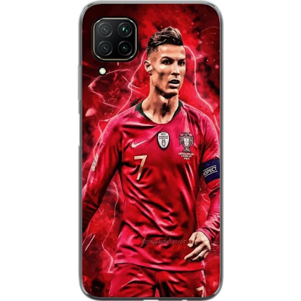 Huawei P40 lite Genomskinligt Skal Ronaldo Skills – CR7 Design för Äkta Supporters