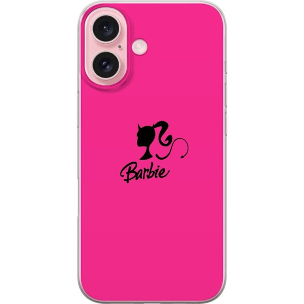 Apple iPhone 16 Läpinäkyvä kuori Barbie