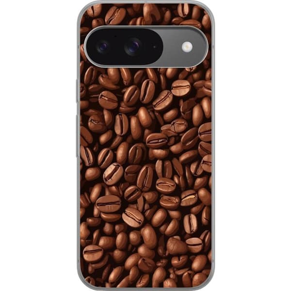 Kompatibelt Mobildeksel til Google Pixel 9 Pro Kaffebönor närbild brun