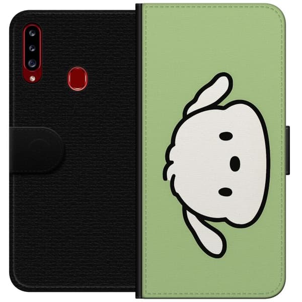 Kompatibelt Plånboksfodral till Samsung Galaxy A20s Snoopy Flip