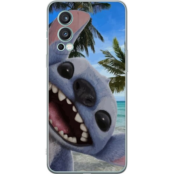 OnePlus Nord 2 5G Läpinäkyvä kuori Stitch-matkapuhelinkotelo, jossa on suloiset ystävyysmaalaukset.