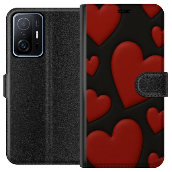 Xiaomi 11T Plånboksfodral Red Velvet Hearts