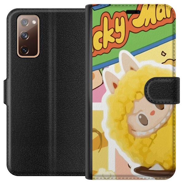 Samsung Galaxy S20 FE Tegnebogsetui Labubu Wacky Mart Pop Mart Serie Samlerfigur Sød Design Populært Motiv Figurserie Kreativ Kunst Leksak