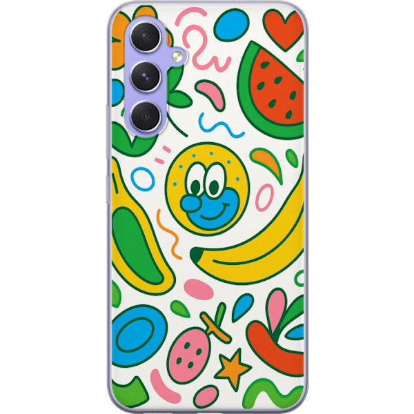 Samsung Galaxy A54 Genomskinligt Skal Butterfly Veil