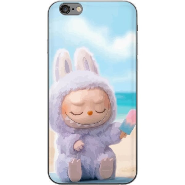 Apple iPhone 6 Plus Genomskinligt Skal Labubu Pink Mood – Rosa monsterdesign