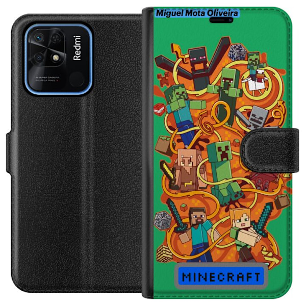 Xiaomi Redmi 10C Tegnebogsetui Minecraft