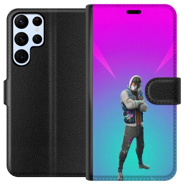 Samsung Galaxy S24 Ultra Tegnebogsetui sort ridder fortnite