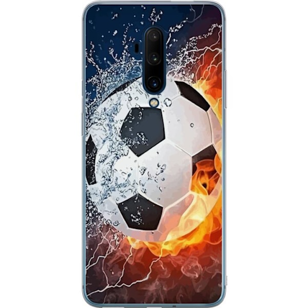 OnePlus 7T Pro Gjennomsiktig deksel Fotball Eld