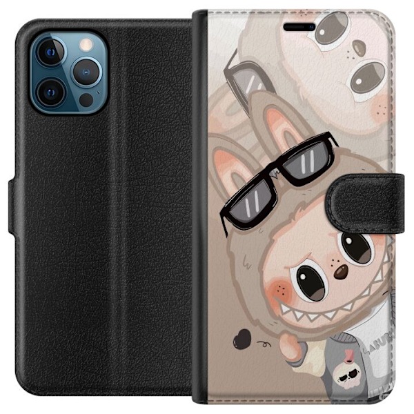 Apple iPhone 12 Pro Max Tegnebogsetui Labubu Rainbow Chaos