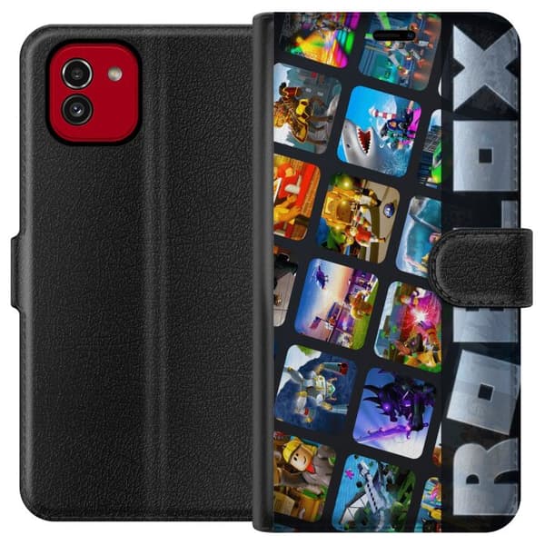 Kompatibel Tegnebogsetui til Samsung Galaxy A03 Roblox